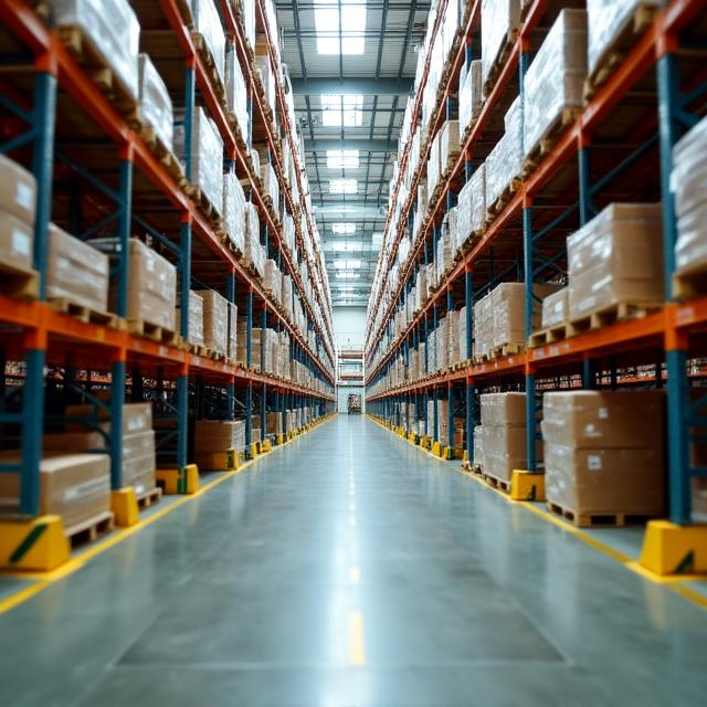 Interior of Asheville warehouse facility